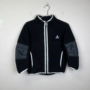 Nike ACG Black Fleece Jacket THERMA-FIT SHERPA JACKET Size S